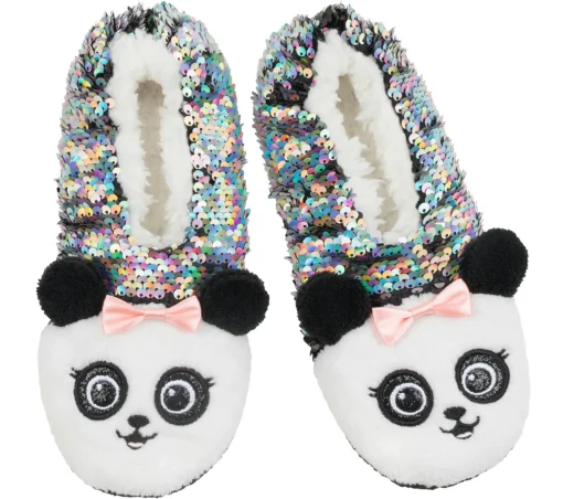 Flip Sequin Panda Slipper Socks - 1 Pack
