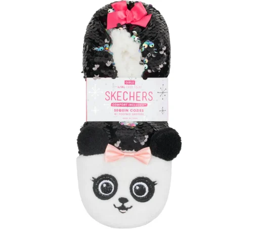 Flip Sequin Panda Slipper Socks - 1 Pack