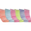 6 Pack Low Cut Color Stripe Socks