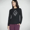 Rhinestone Burst Long Sleeve Tee