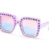 Square Rhinestone Sunglasses