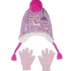 Unicorn Embroidery Hat And Glove Set